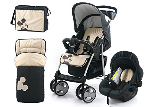 Hauck Disney Classic Mickey mouse Shopper Pushchair Buggy Pram Shop n Drive Travel System+car seat+changing bag+cosytoes+raincover