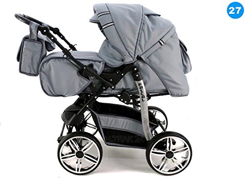 Baby Travel System 3in1 29 + Fixed Wheels Car Seat Baby Pram Buggy Pushchair Stroller Karex Pascal