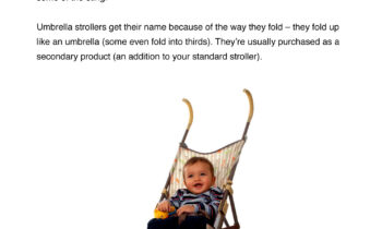 The Benefits Of An Umbrella Stroller