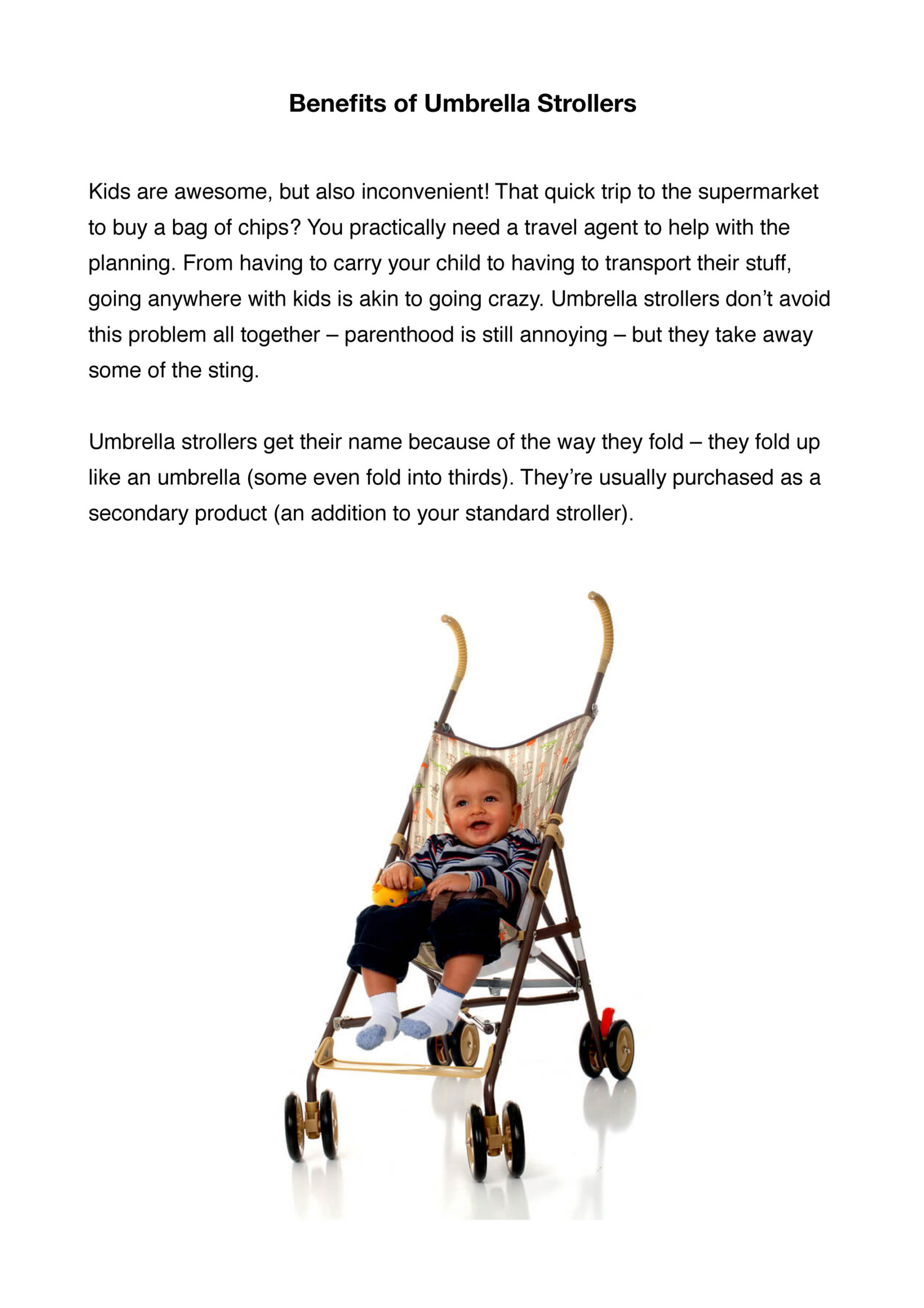 The Benefits Of An Umbrella Stroller