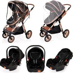 Baby Pram Pushchair 3-in-1 Stroller (Beige) review