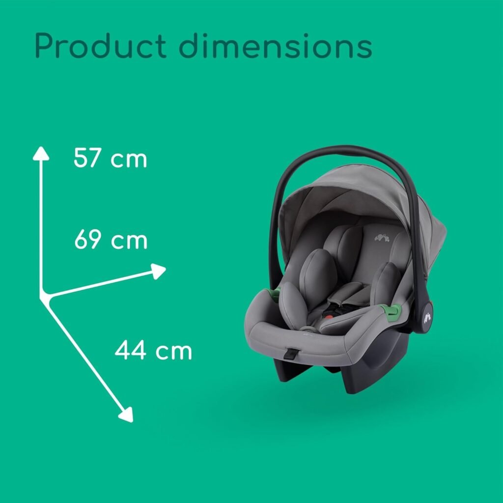 Bebeconfort Breeze Trio Baby Stroller 3 in 1 with Car Seat, Pushchair Travel System 0-4 Years, Compact Folding, 2-in-1 Seat from Bassinet to Toddler, Rain Cover, Boot Cover, Mineral Grey