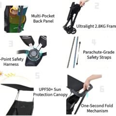 Cabin-Approved Travel Stroller 0-6Y 6.2lbs Ultra-Light Design review