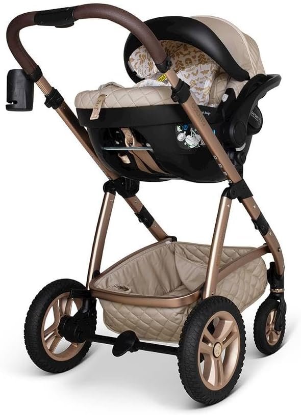 Cosatto 3 in 1 Travel System, Wow 2 - Birth to 25kg, Compact Fold  Lightweight, Inc Carrycot, Seat Unit, ADAC Tested iSize Car Seat, Adapters  Raincover (Whisper)