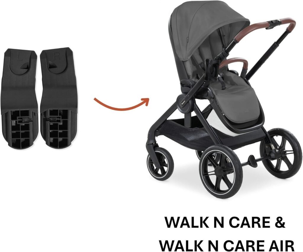 hauck Car Seat Adapter for Walk N Care Pushchair, Black - Compatible with hauck Drive N Care  Infant Car Seat by Other Manufacturers such as Maxi-Cosi, Cybex, Nuna, Kiddy, Joie, Kinderkraft