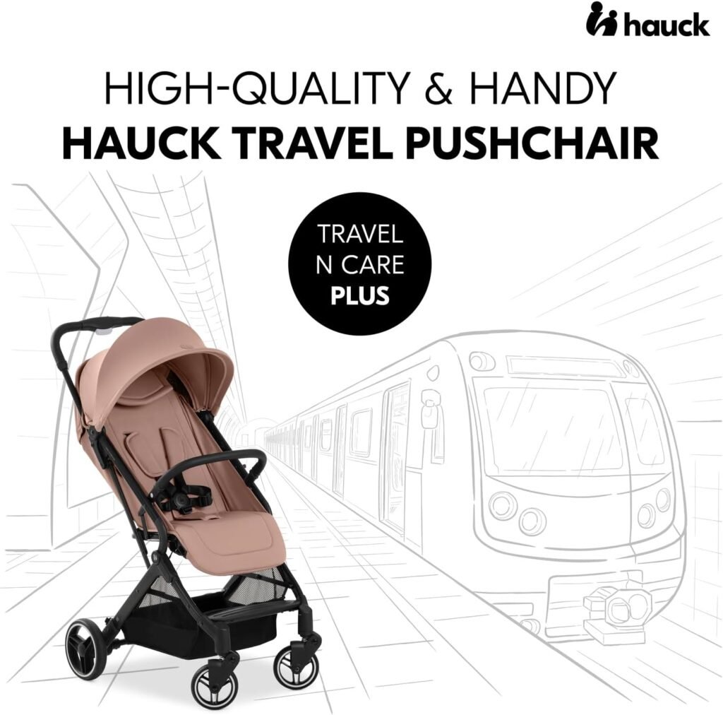 hauck Travel N Care Plus, Hazelnut - Lightweight Travel Pushchair with Raincover, Head Cushion Suspension, Compact Foldable, UPF 50+, Fully Reclining from Birth up to 22 kg hauck Travel N Care Plus, Hazelnut - Lightweight Travel Pushchair with Raincover, Head Cushion Suspension, Compact Foldable, UPF 50+, Fully Reclining from Birth up to 22 kg