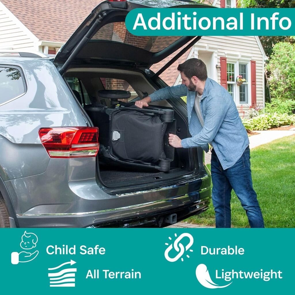 KidCo Uno+ Luxury Single to Double Newborn to Toddler Convertible Stroller Travel System, Portable  Collapsable - Pearl Grey