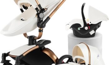 Magic ZC 3-in-1 PU Leather Pushchair (906 White-1) review
