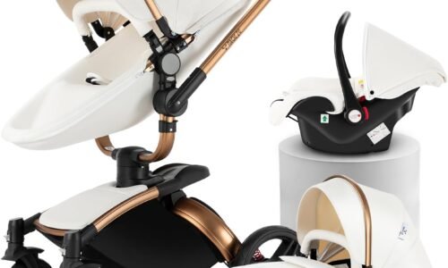 Magic ZC 3-in-1 PU Leather Pushchair (906 White-1) review