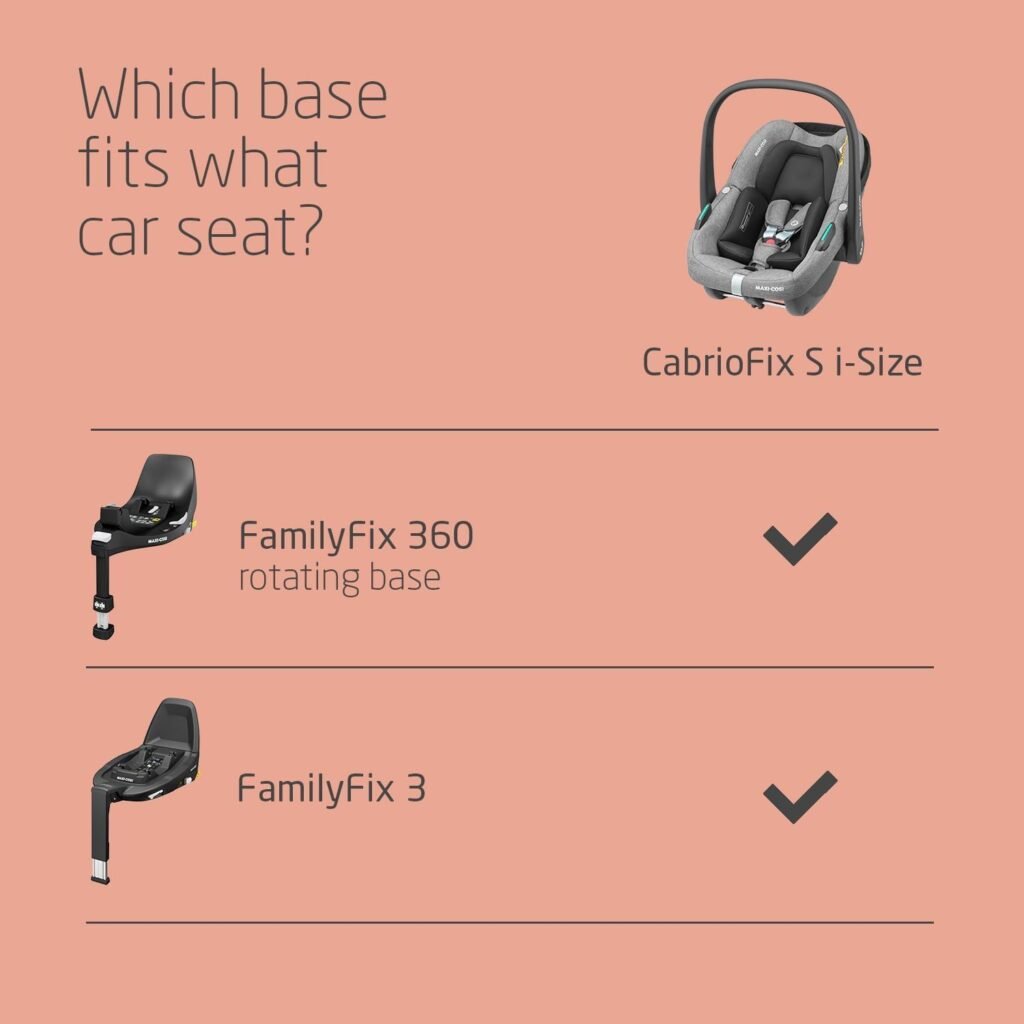 Maxi-Cosi Zelia S Trio 3-in-1 Prams Travel System, 0 - 4 Years, Up to 22 kg, Foldable, Compact and Reclining Baby Pushchair, with CabrioFix S i-Size Baby Car Seat, Accessories, Nursery Bag, Grey